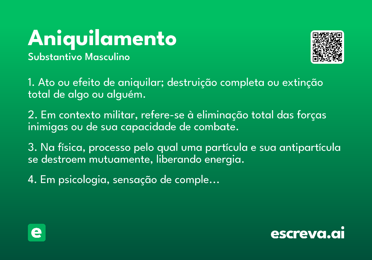 aniquilamento