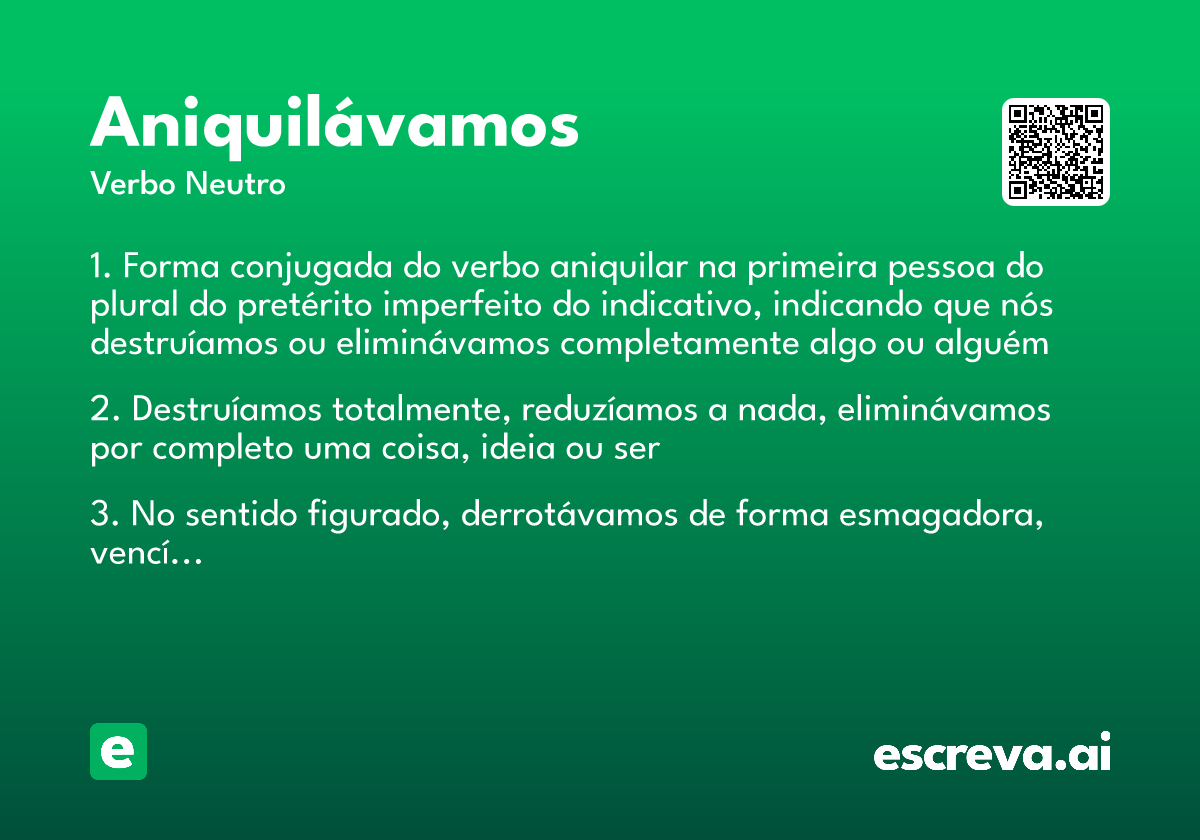 aniquilávamos