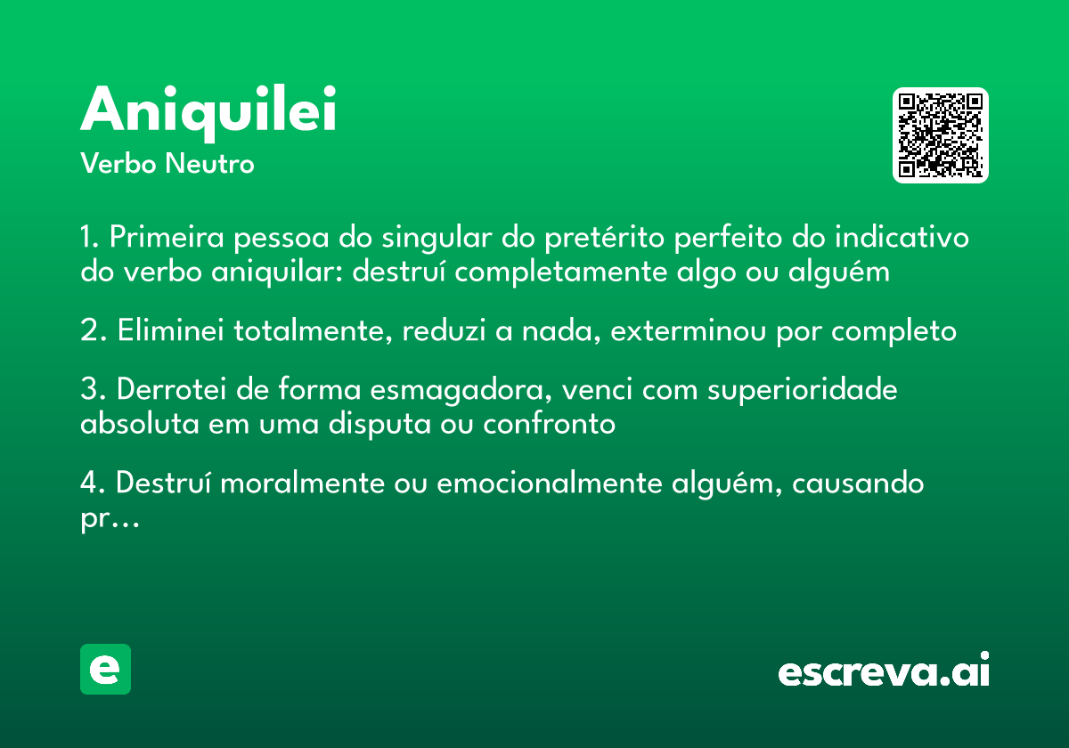 aniquilei