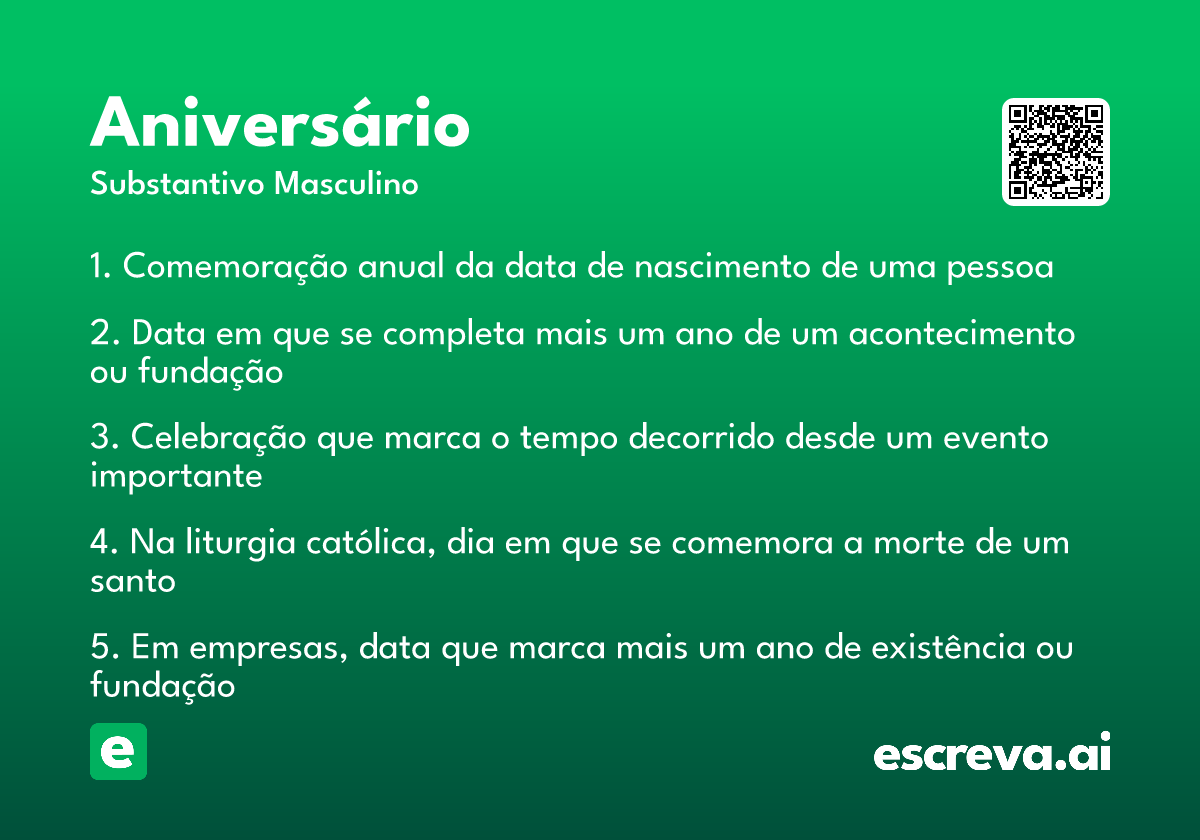 aniversário
