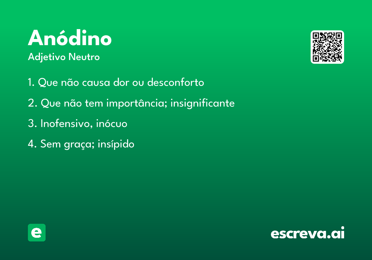 anódino