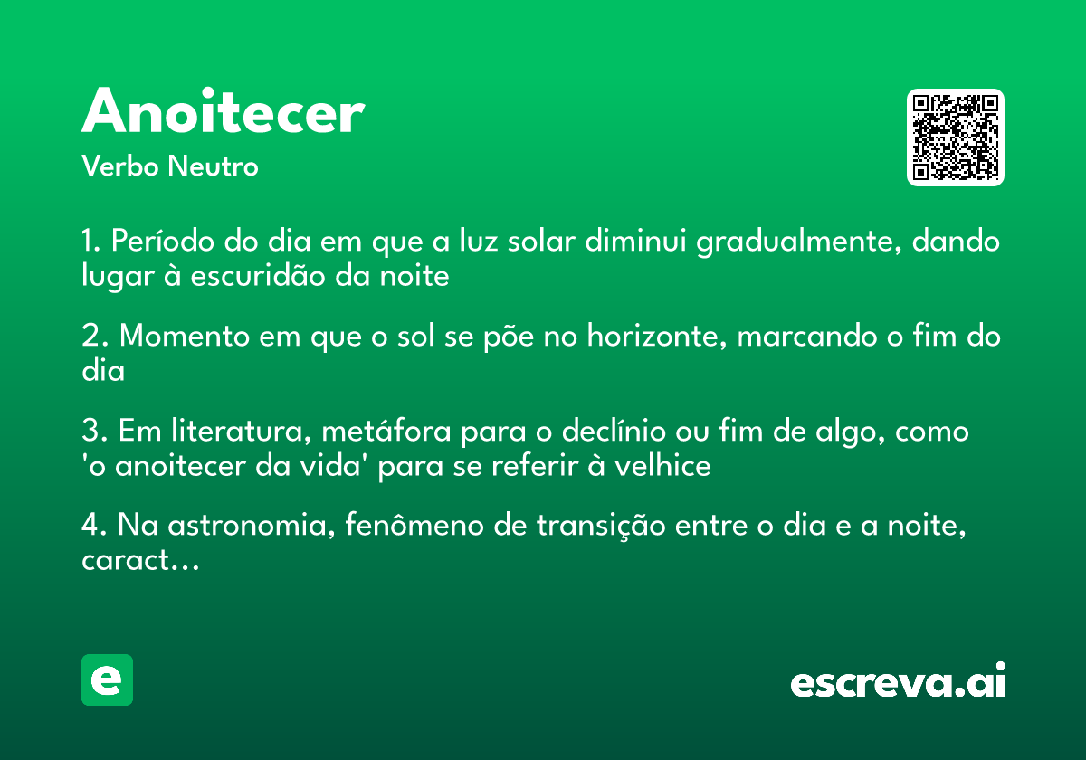 anoitecer