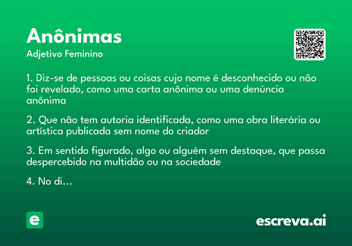 anônimas