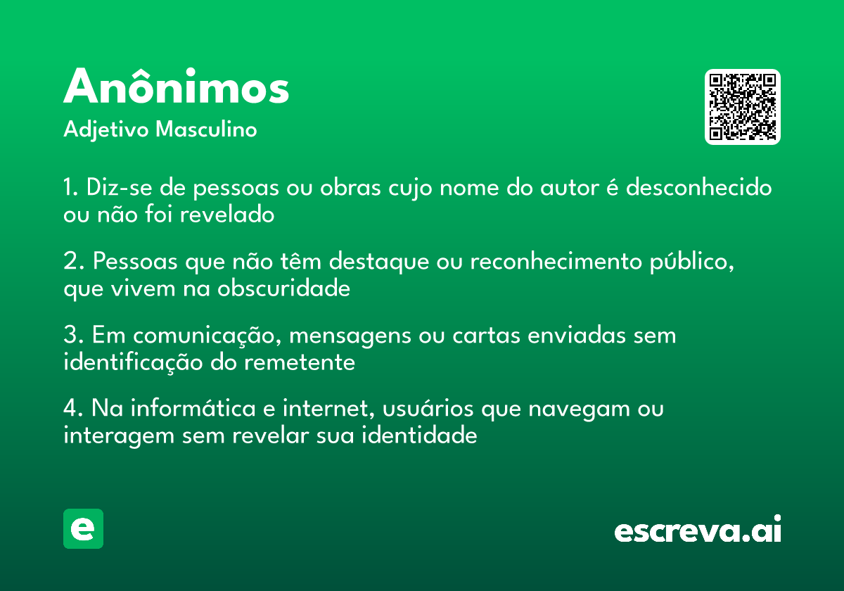 anônimos