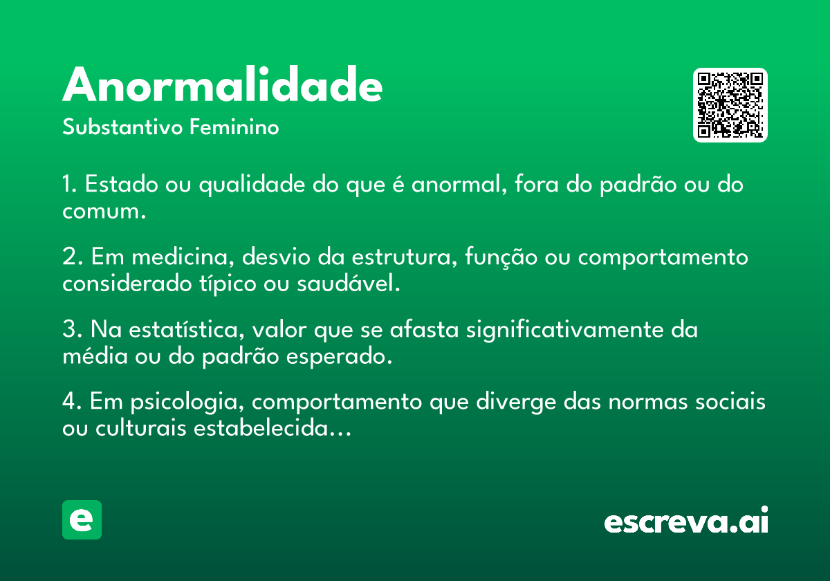 anormalidade