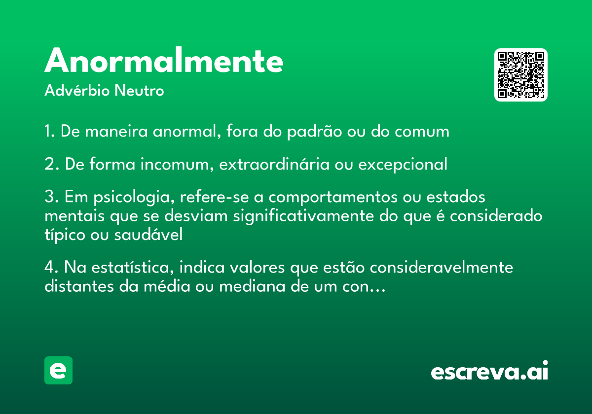 anormalmente