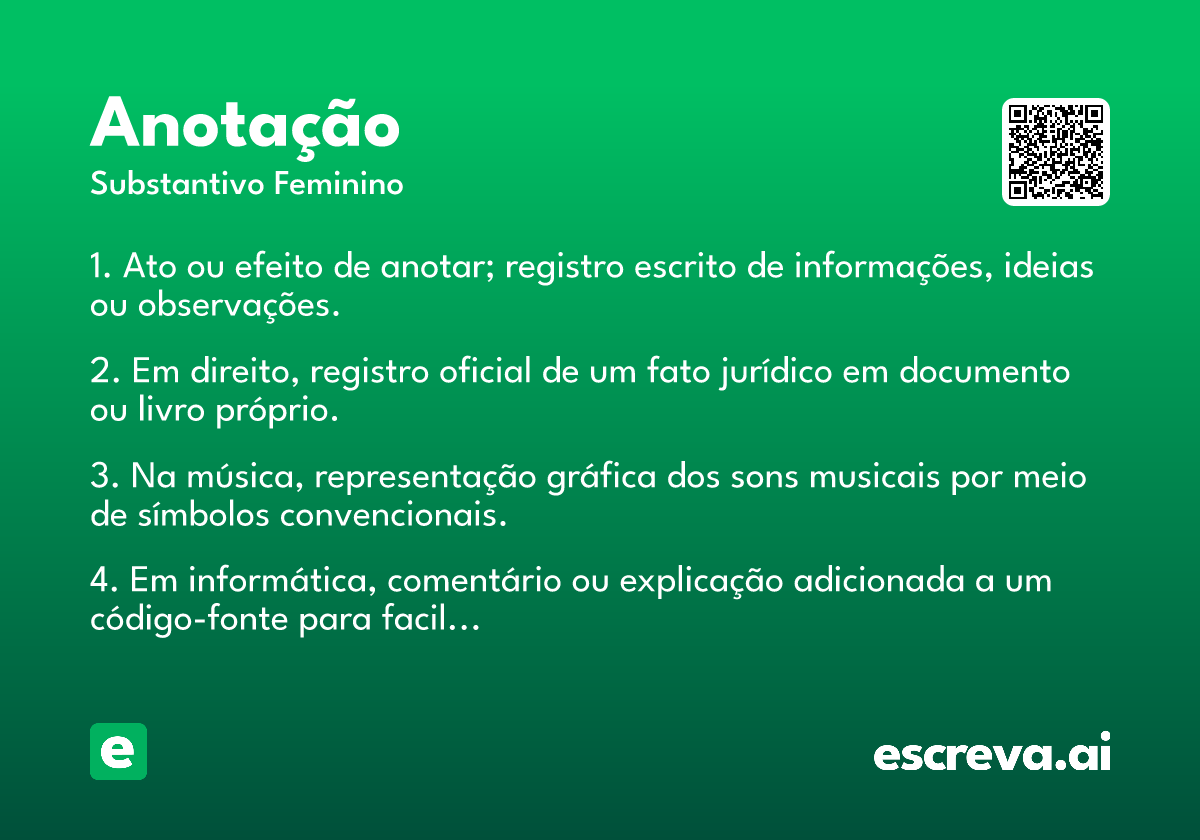anotação