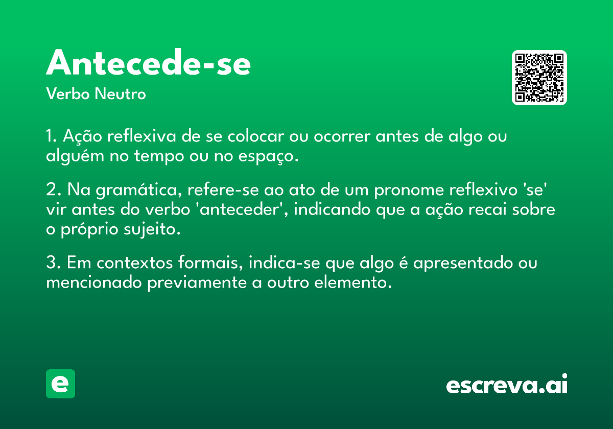 antecede-se