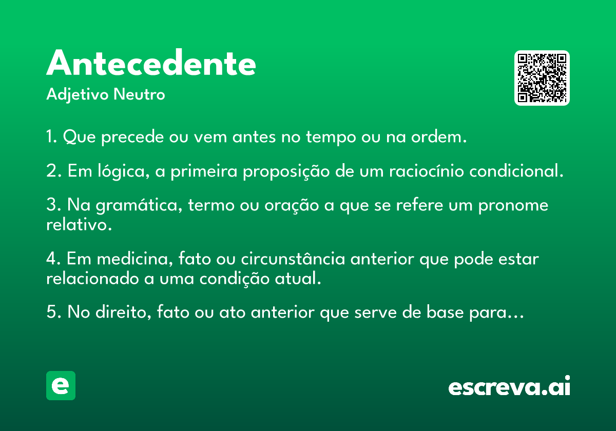 antecedente