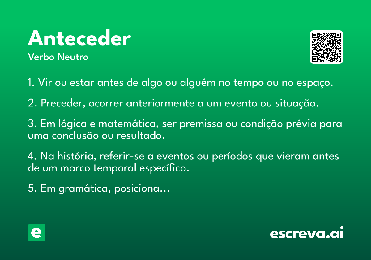 anteceder