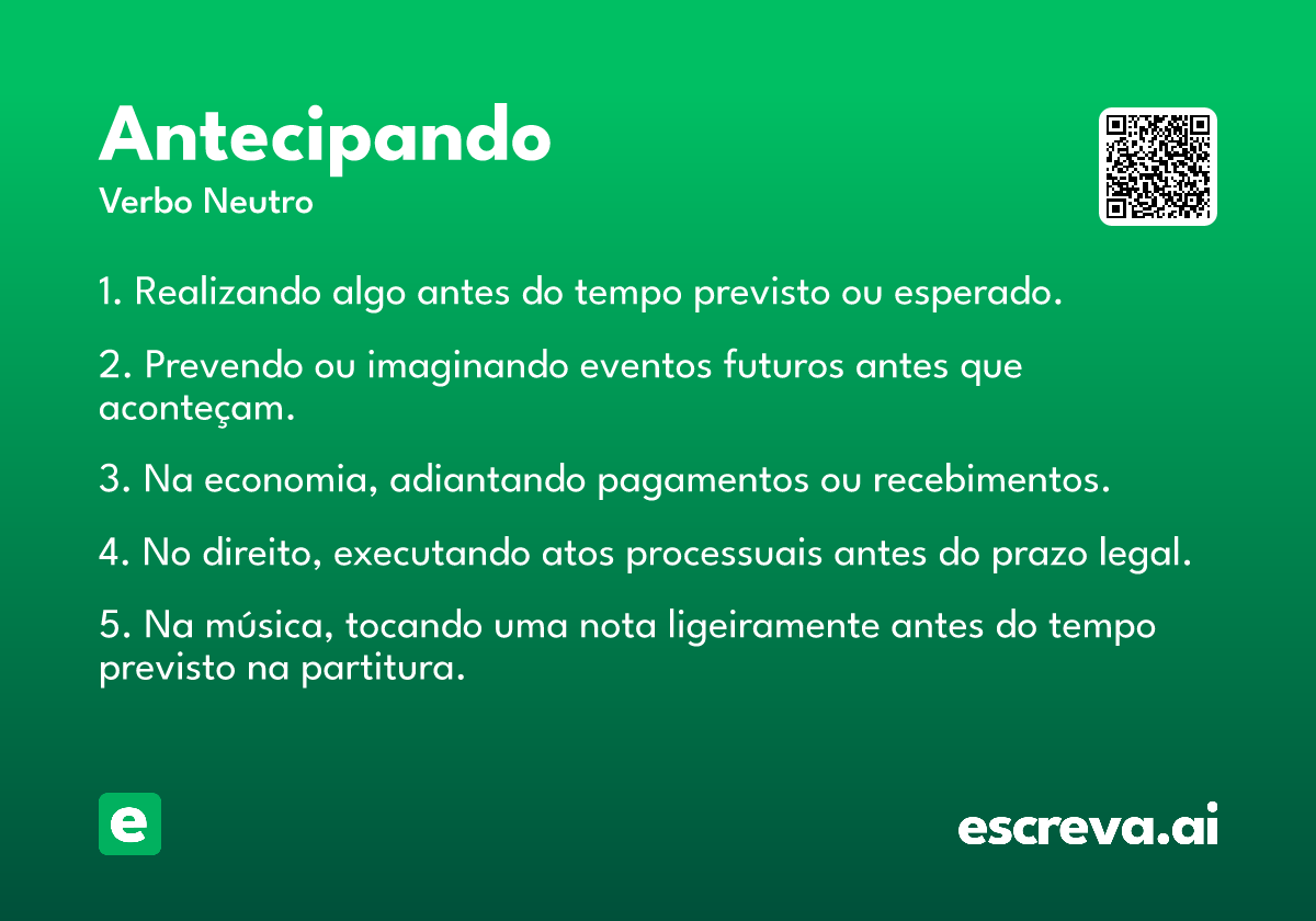 antecipando