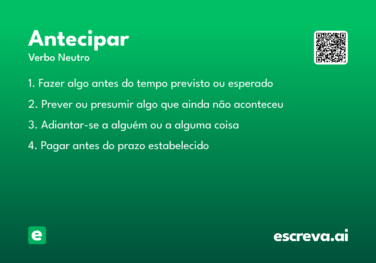 antecipar