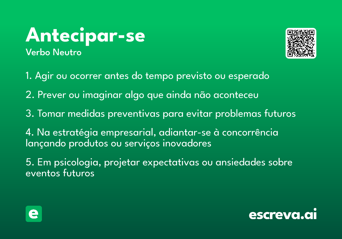 antecipar-se
