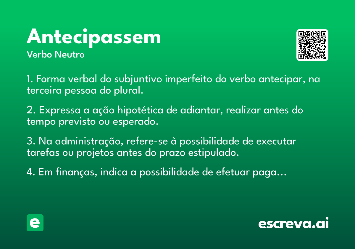 antecipassem