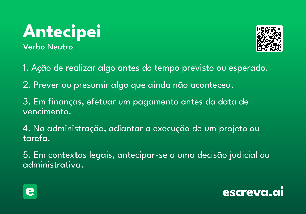 antecipei