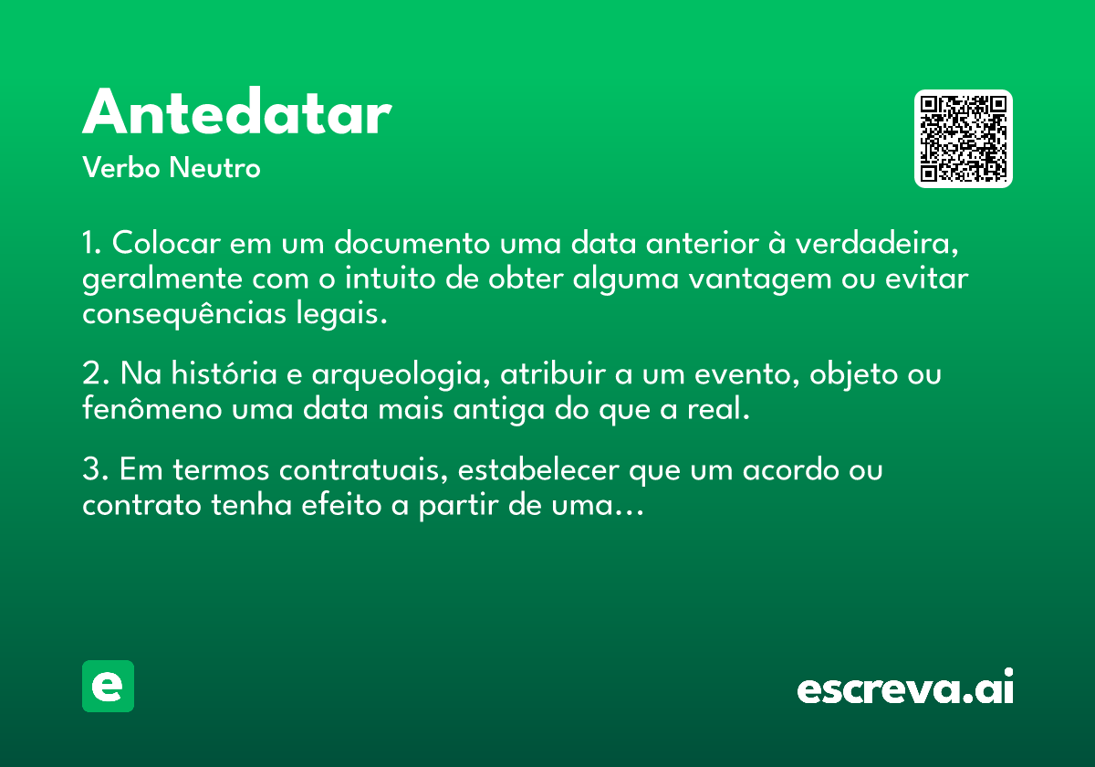 antedatar