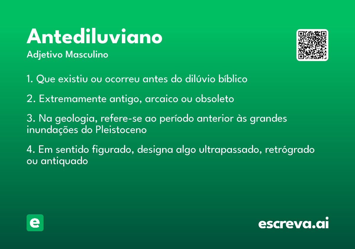 antediluviano