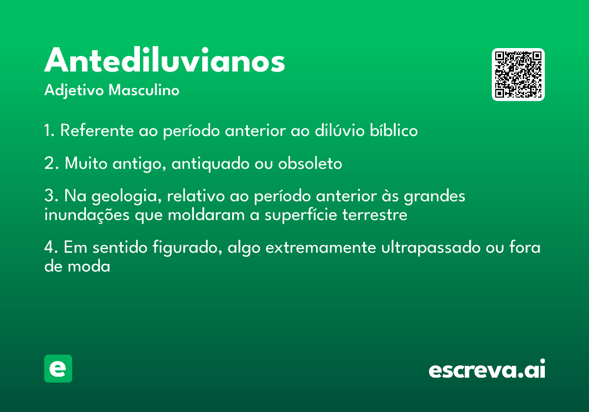 antediluvianos