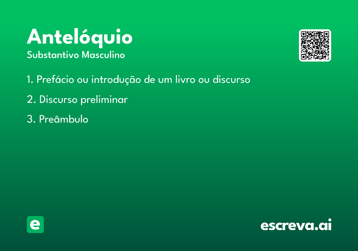 antelóquio