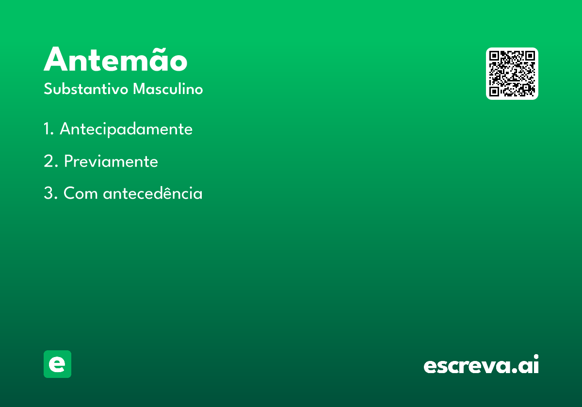 antemão