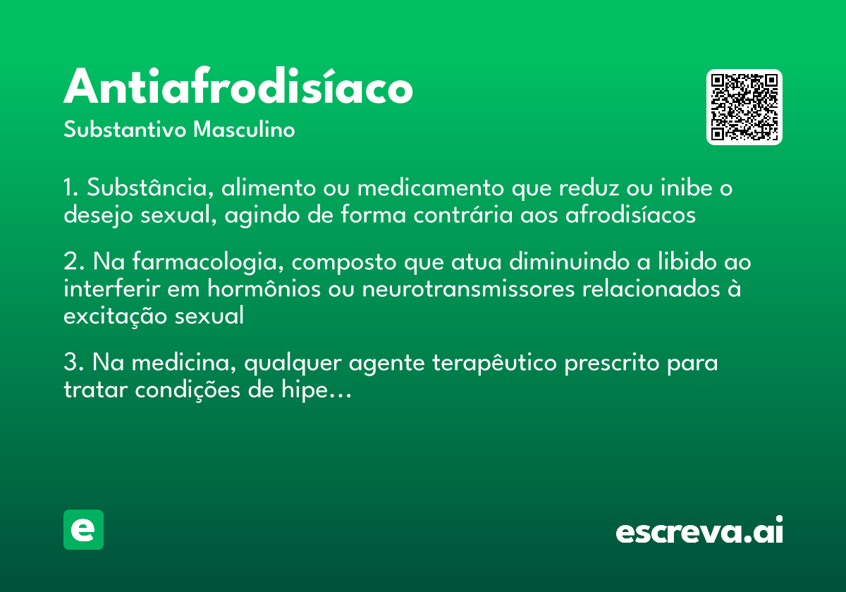 antiafrodisíaco