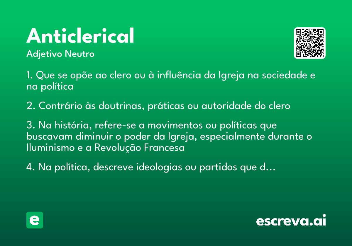 anticlerical
