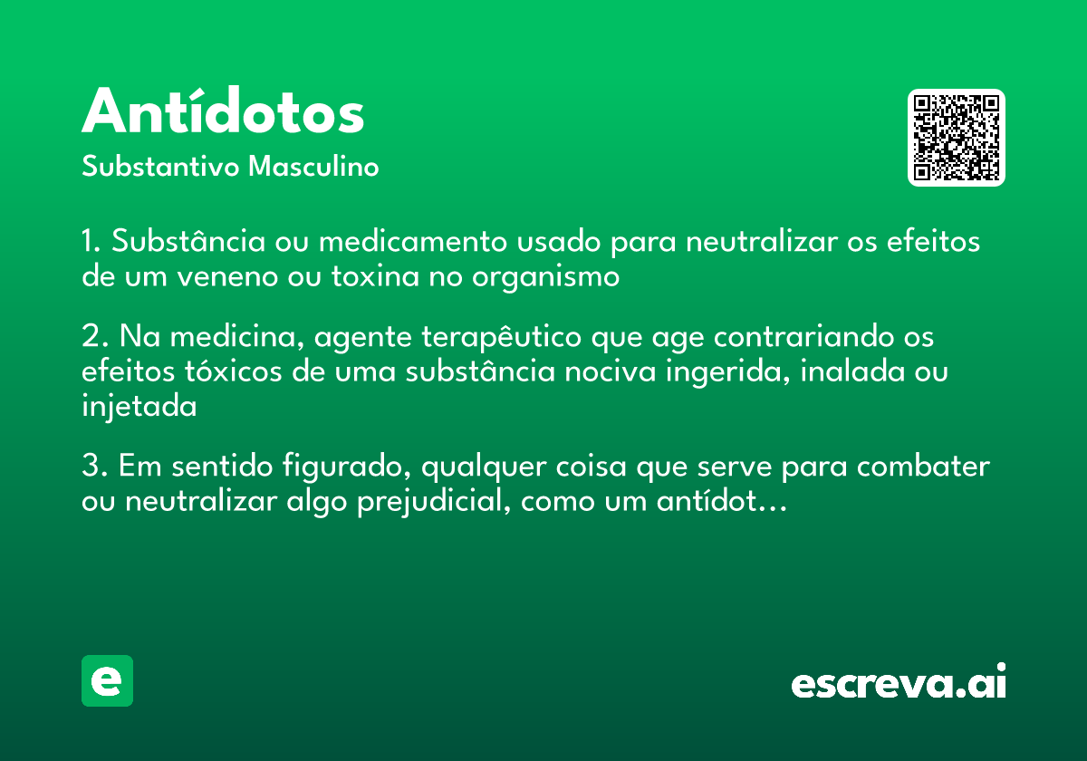 antídotos