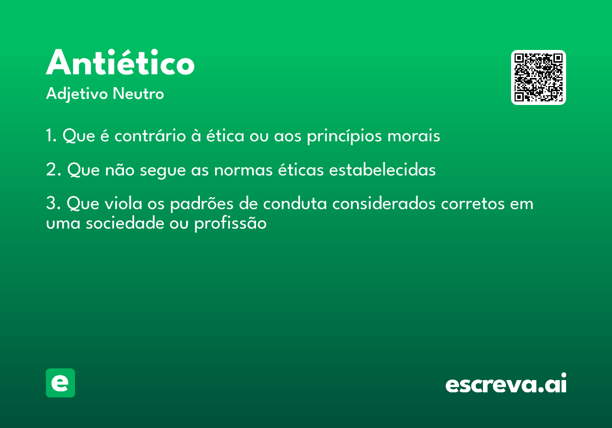antiético