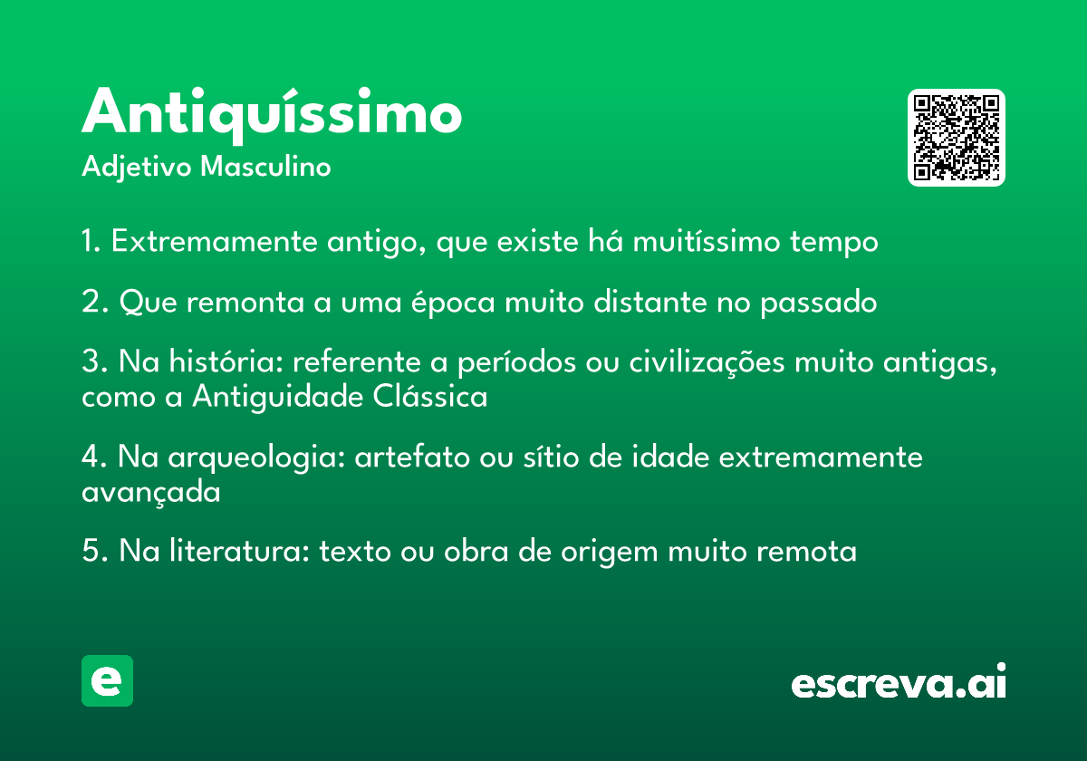 antiquíssimo