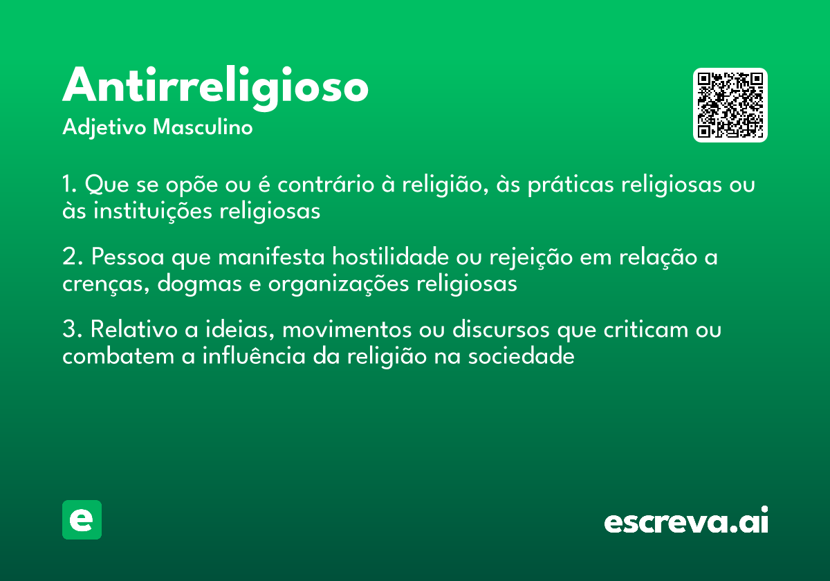 antirreligioso