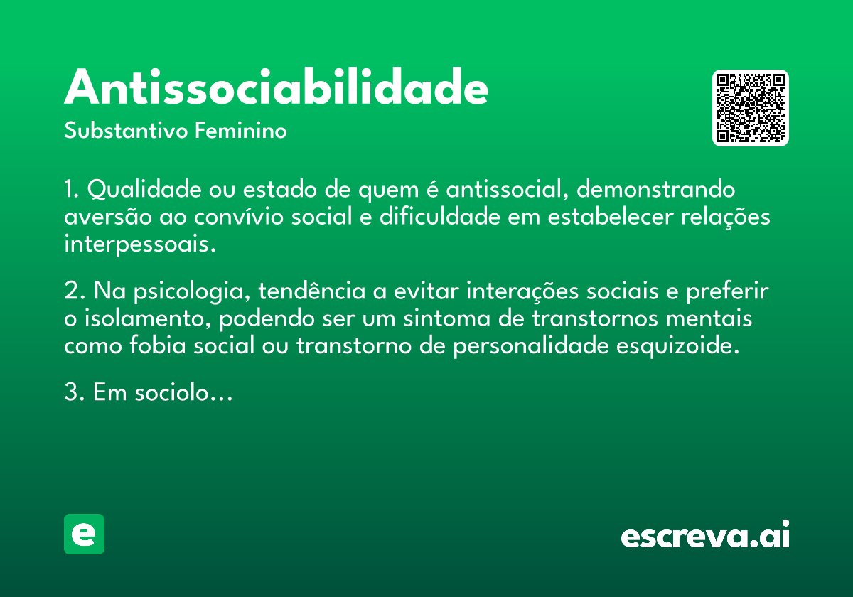 antissociabilidade