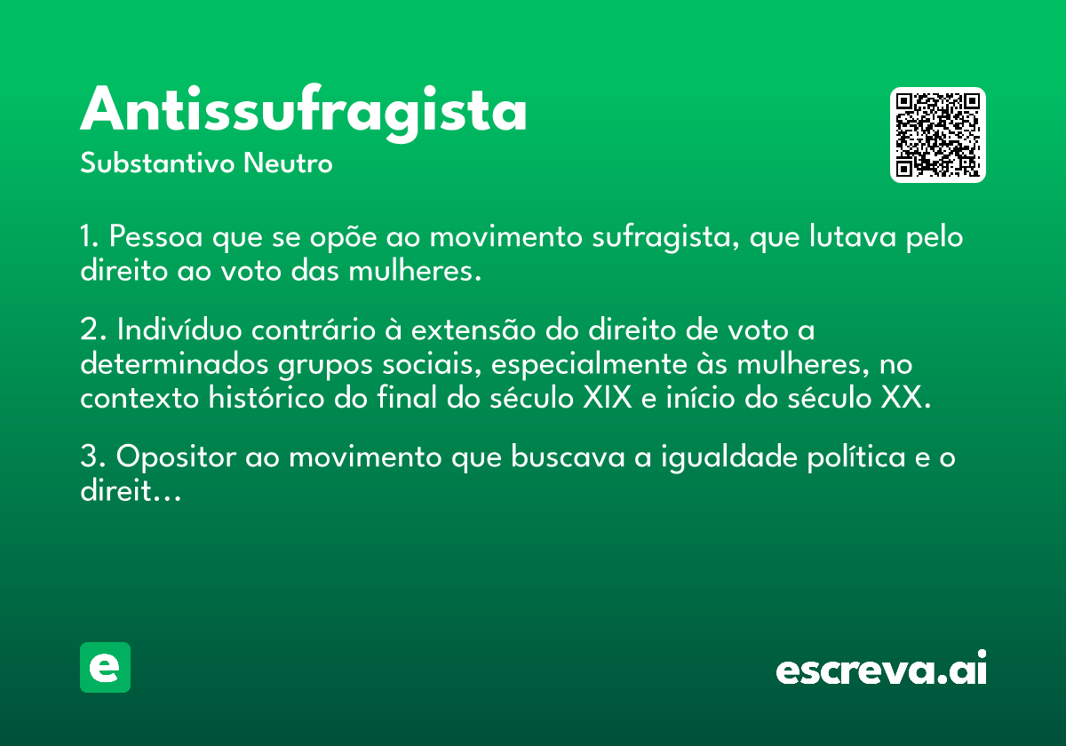 antissufragista