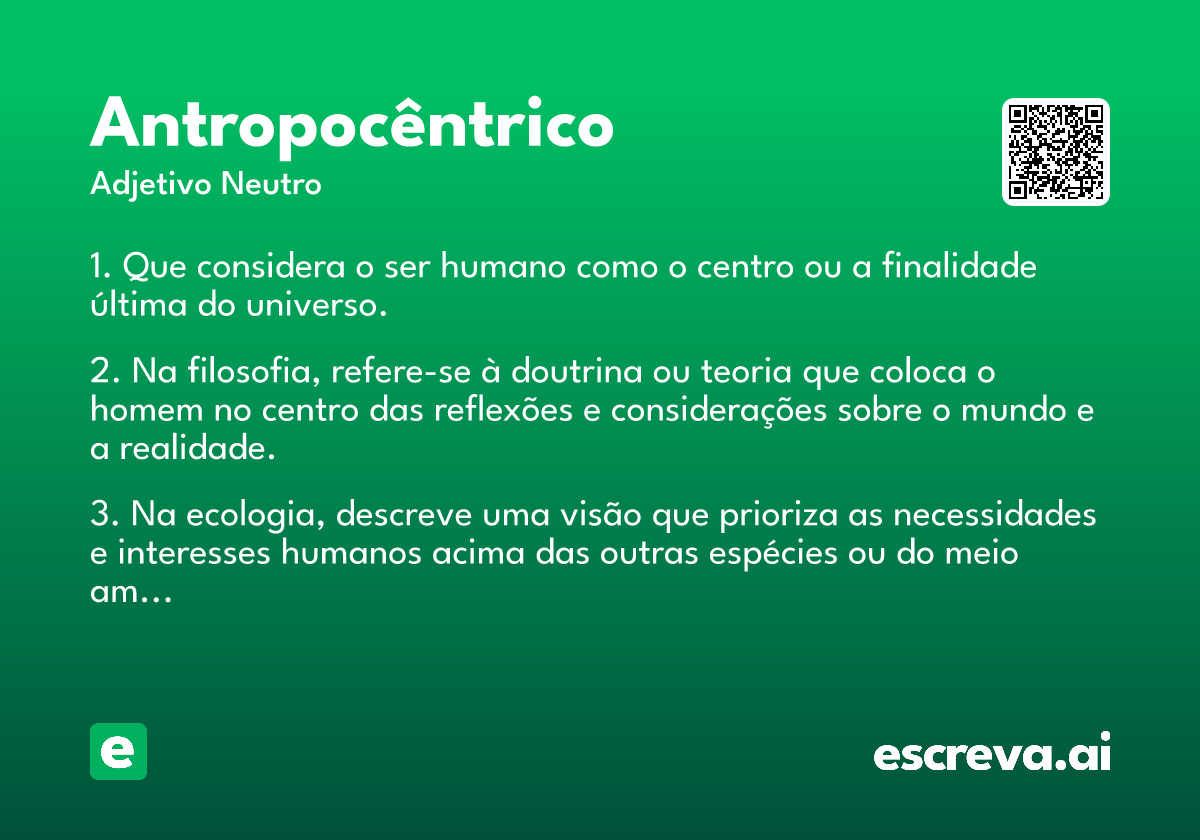 antropocêntrico