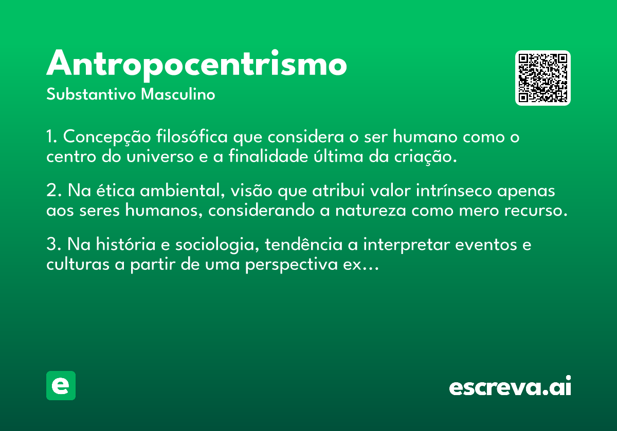 antropocentrismo
