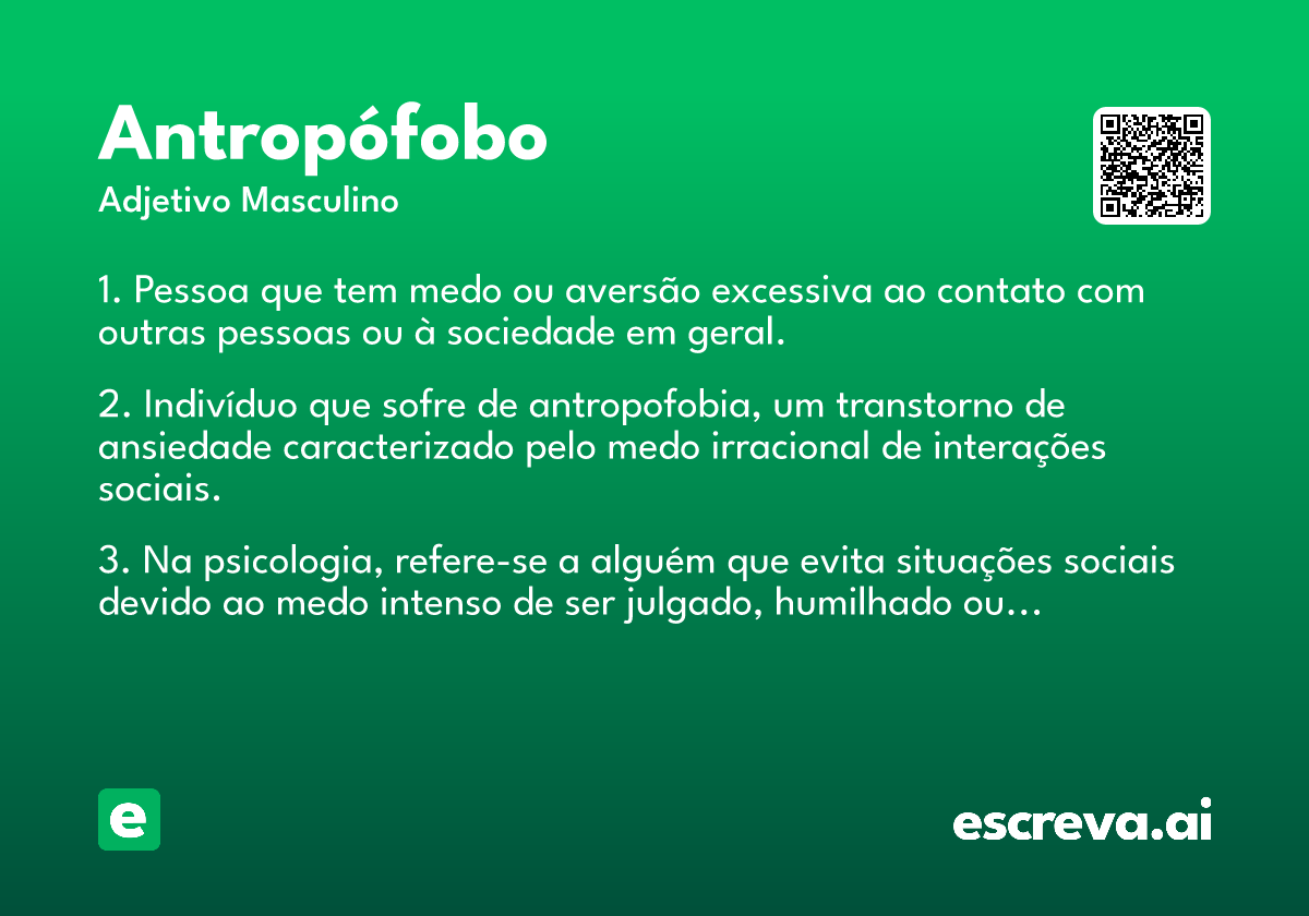 antropófobo