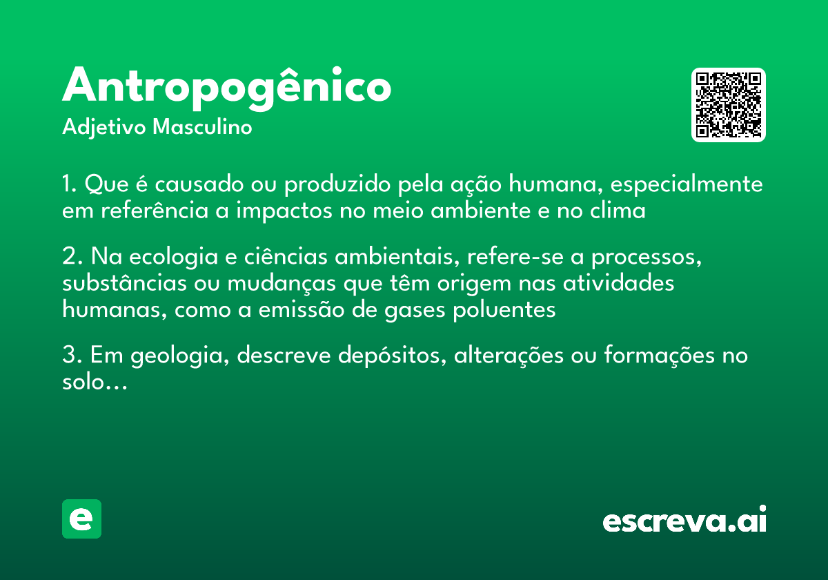 antropogênico