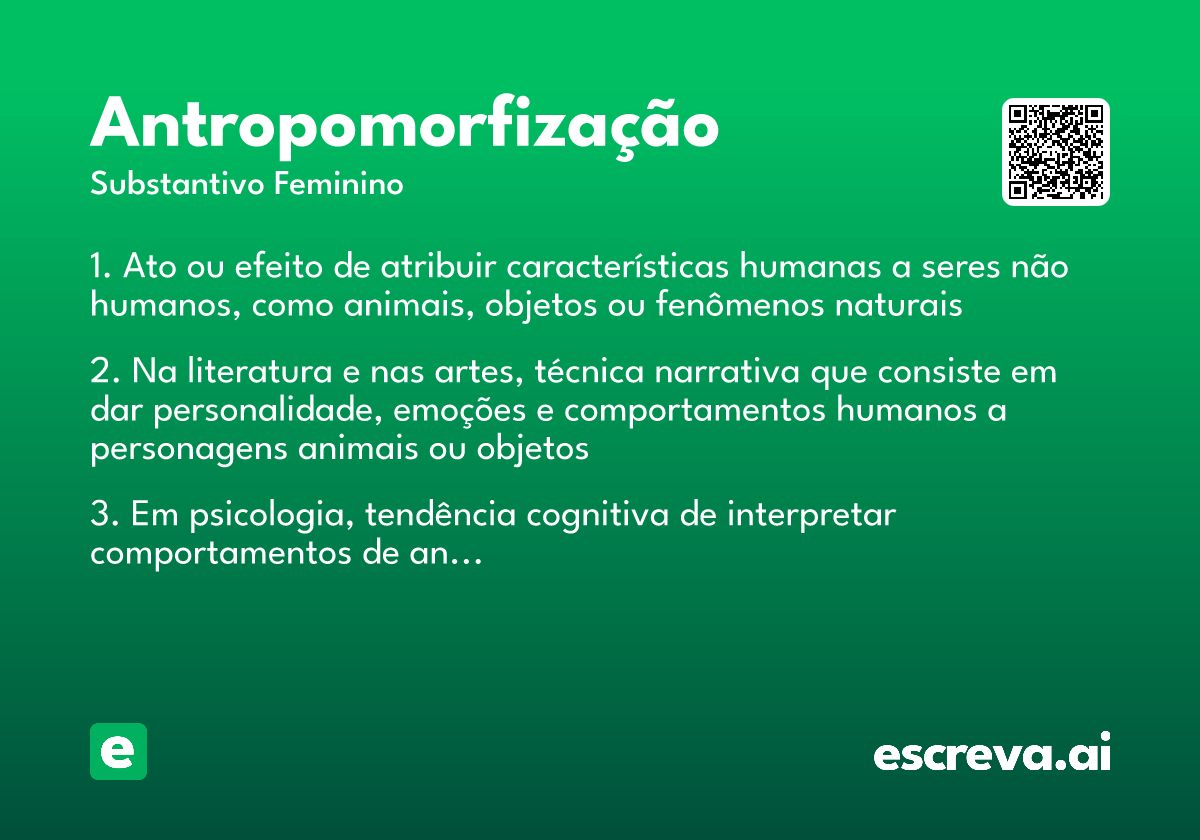 antropomorfização