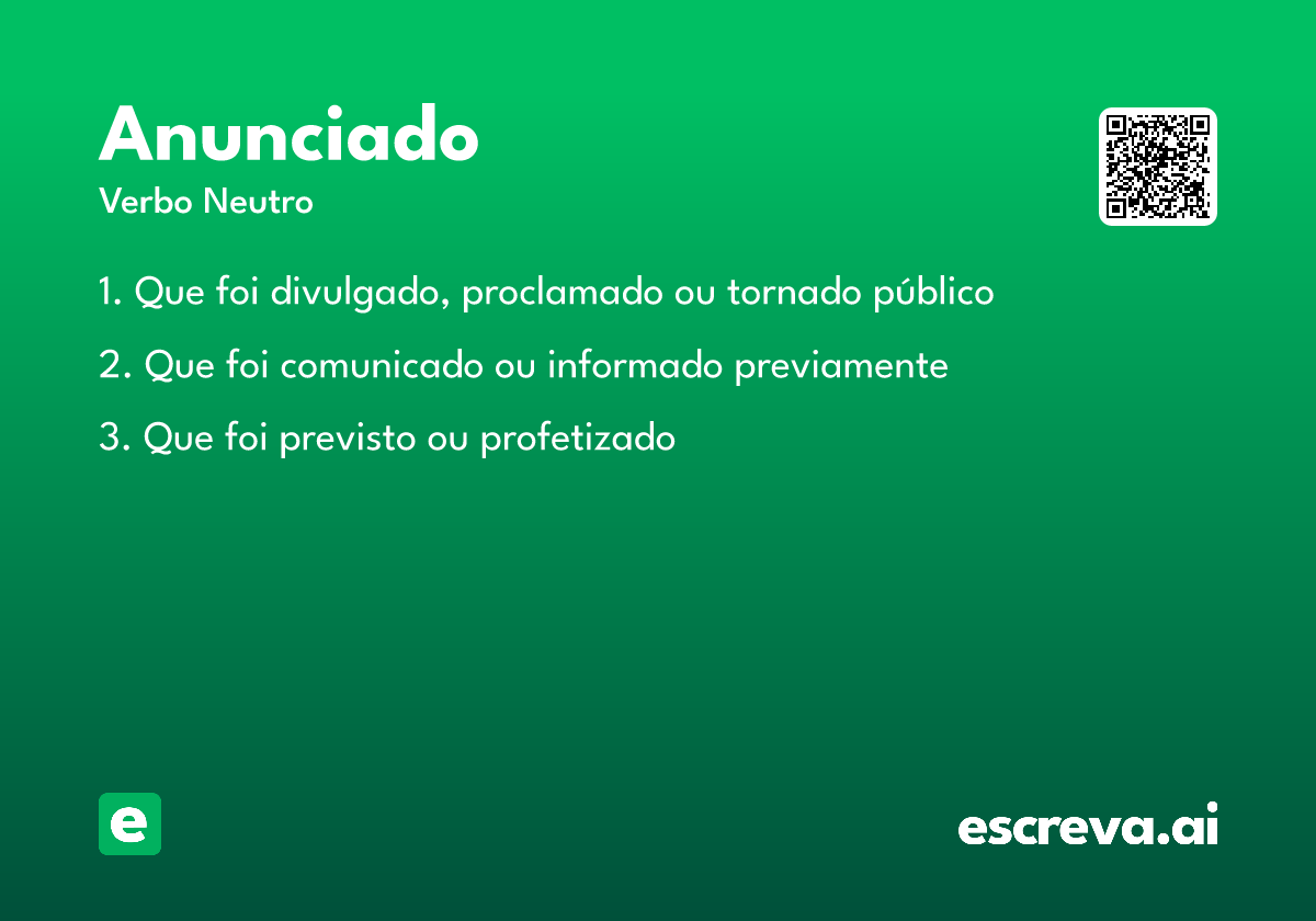anunciado