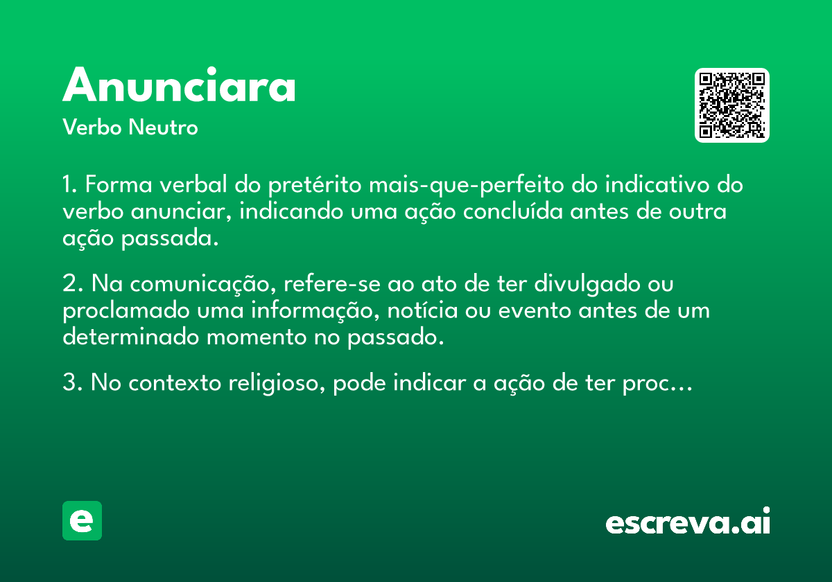 anunciara