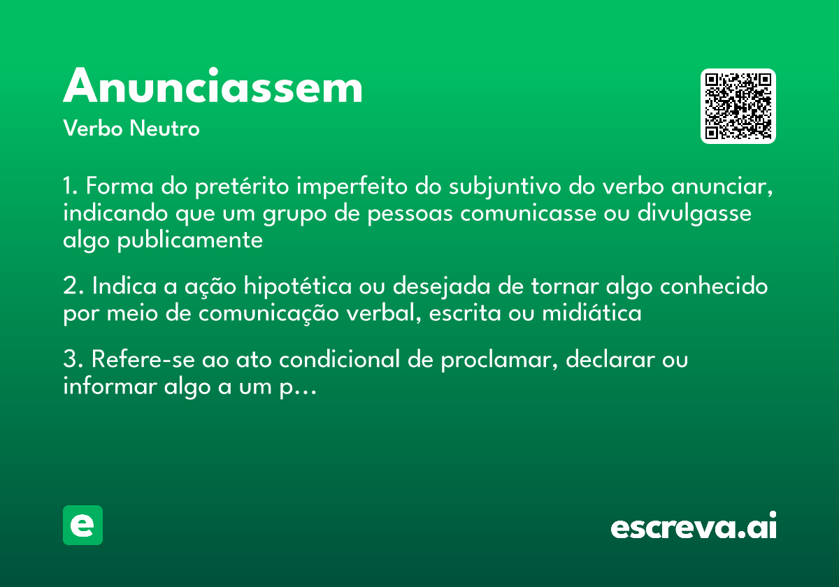 anunciassem