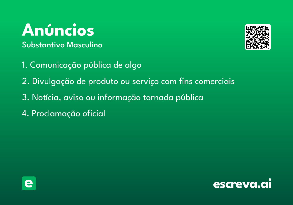 anúncios
