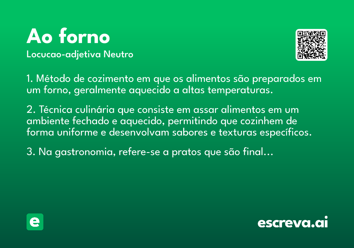 ao forno
