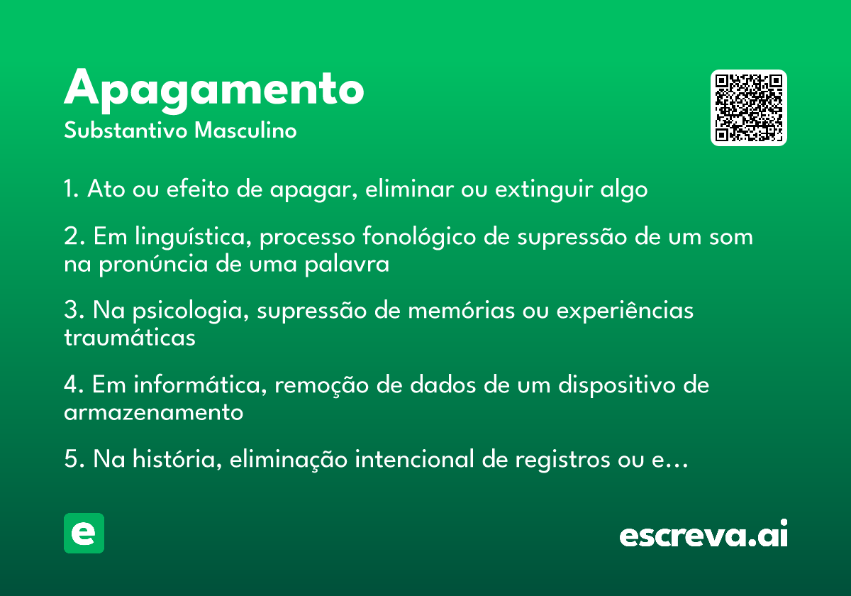 apagamento