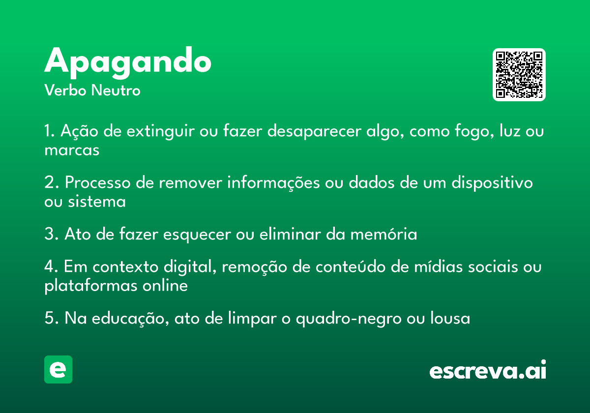 apagando