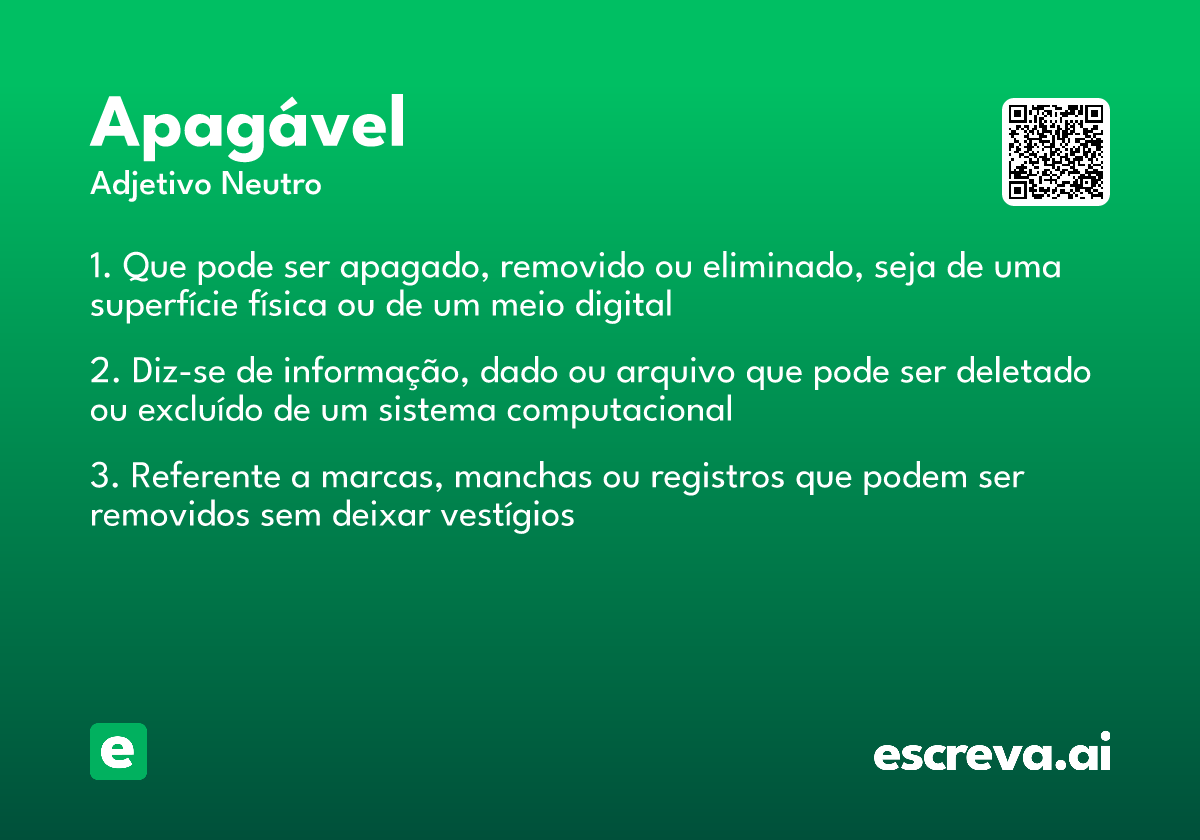 apagável