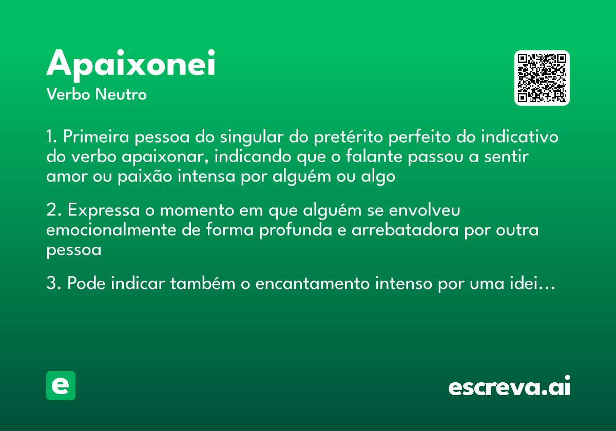 apaixonei