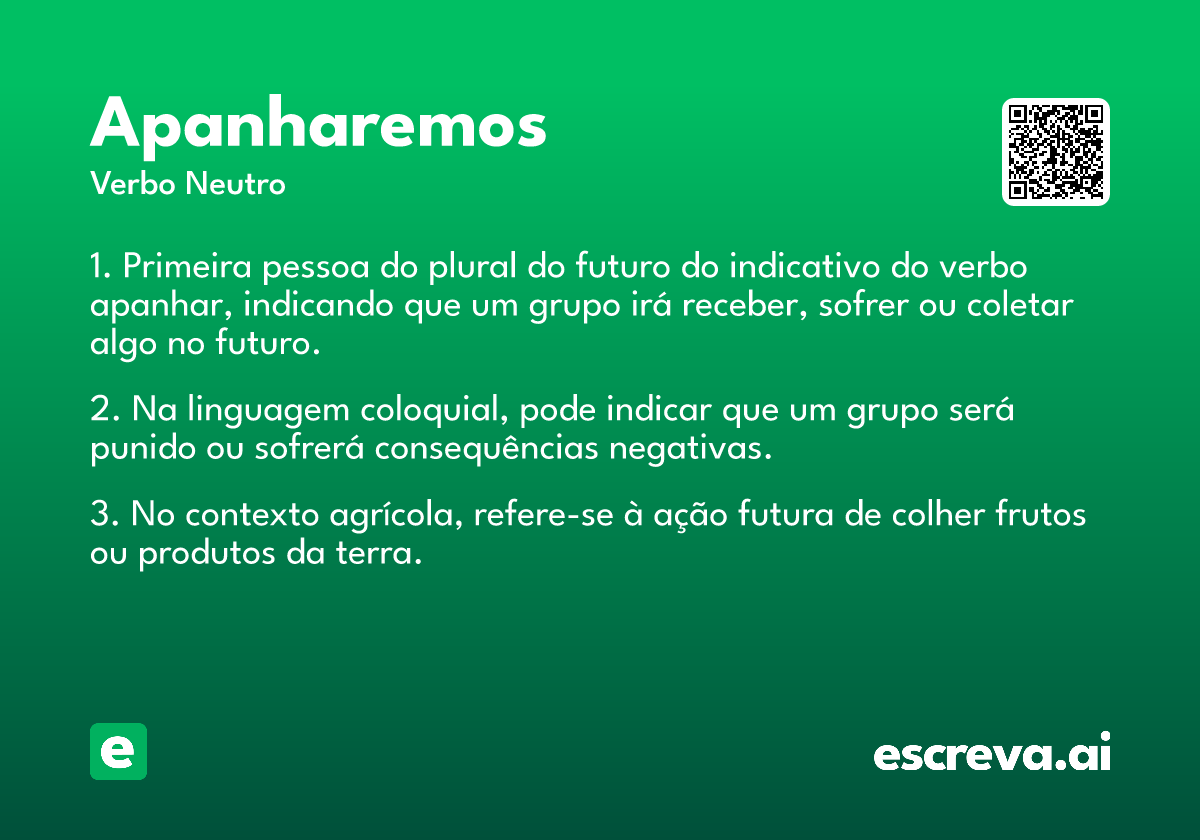 apanharemos