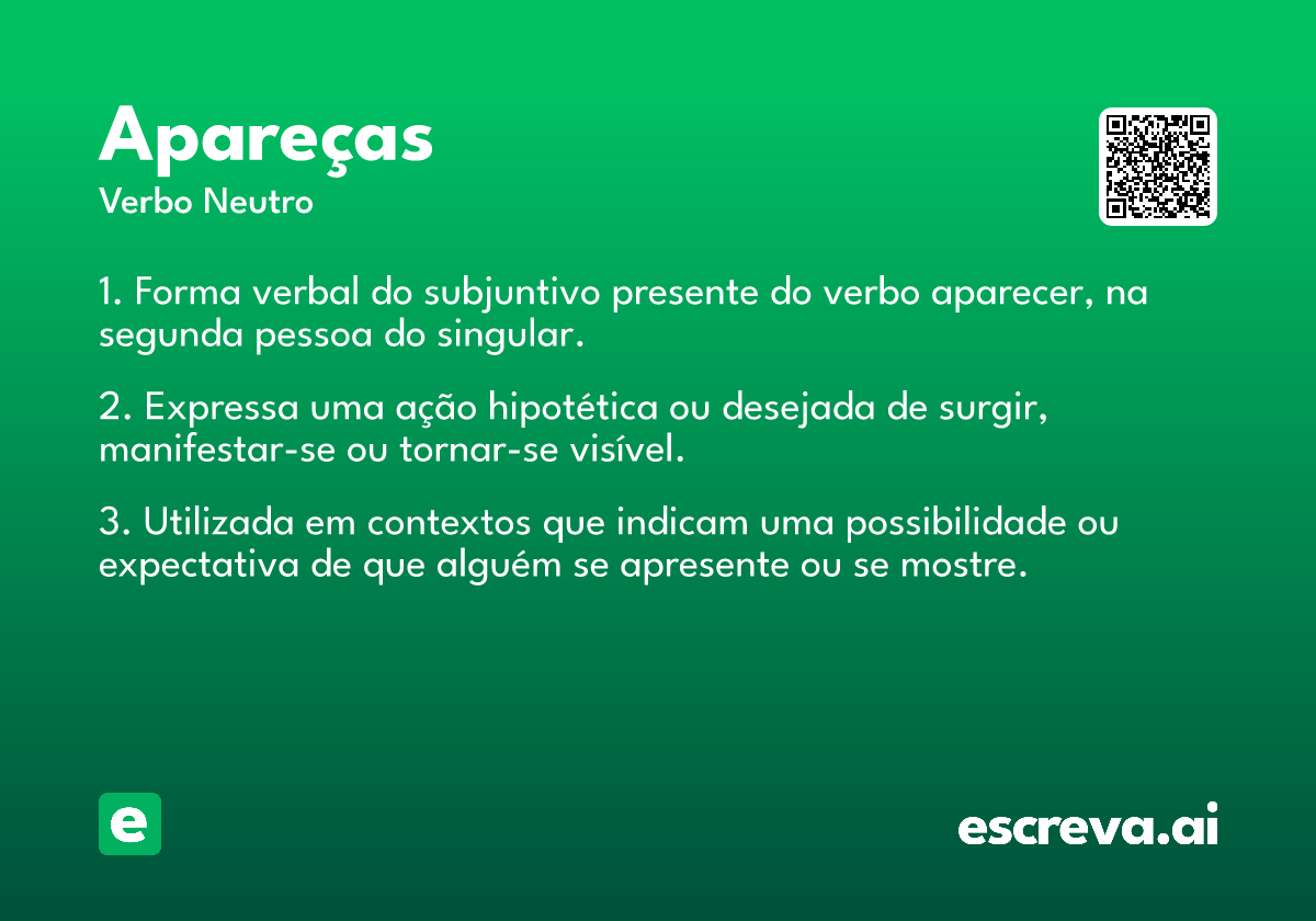 apareças