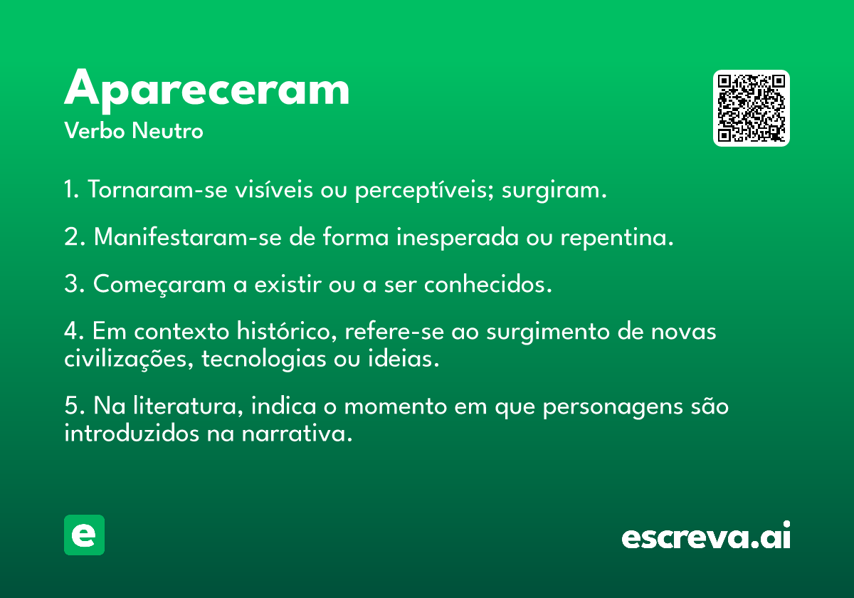 apareceram