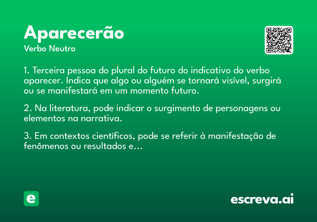 aparecerão